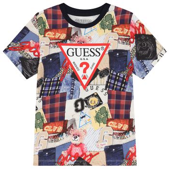 Boys Multi-Coloured Logo T-Shirt