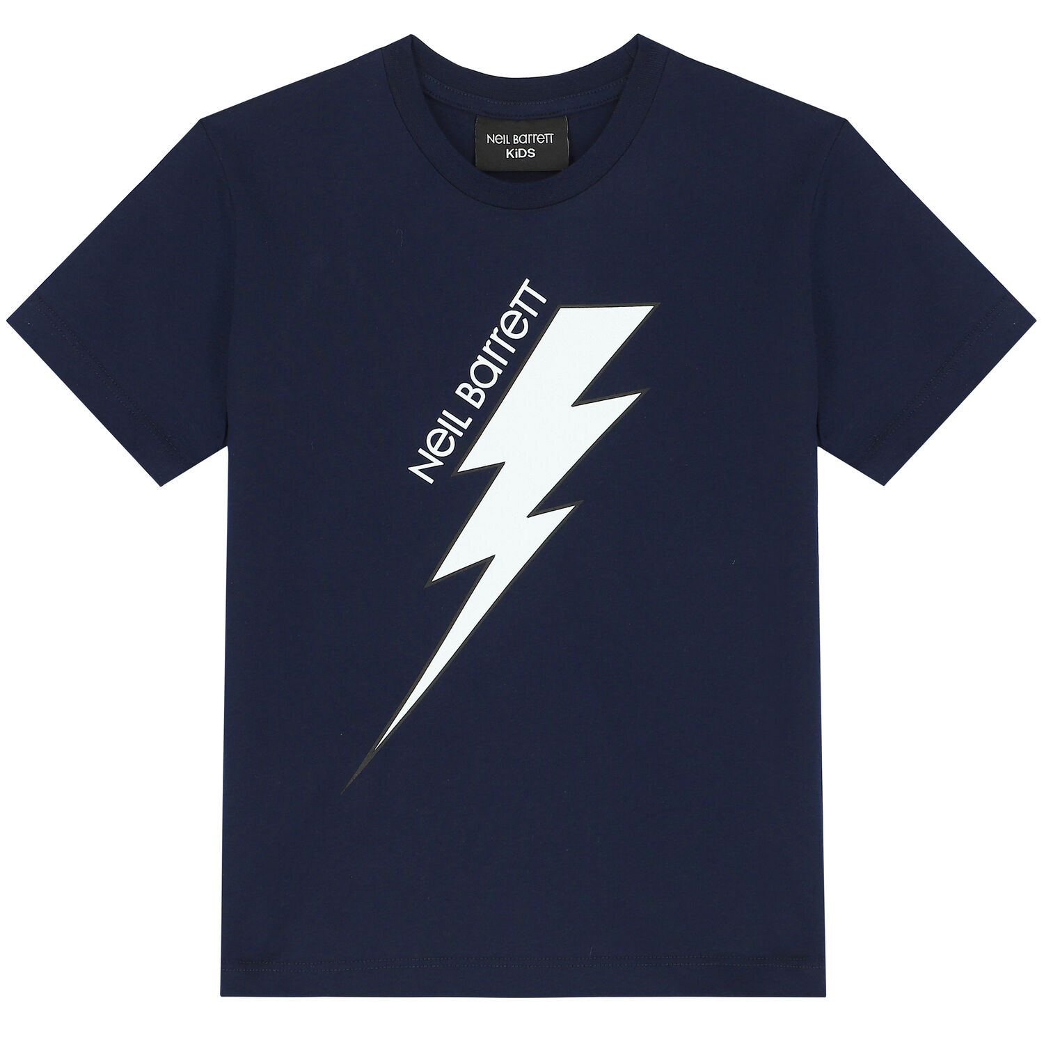 Boys Navy Thunderbolt Logo T-Shirt, 3, hi-res image number null