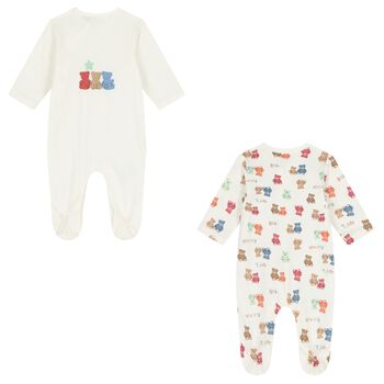 Baby Boys Ivory Babygrows ( 2-Pack )