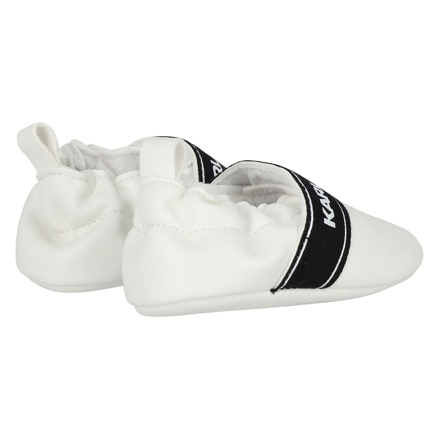 White Logo Baby Pre Walker Shoes, 1, hi-res image number null