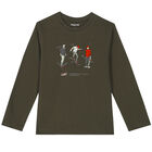 Boys Khaki & Ivory Skate Long Sleeve Top ( 2-Pack ), 2, hi-res