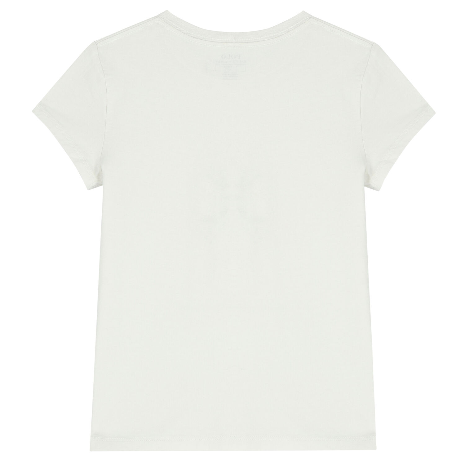 Girls White Polo Bear T-Shirt, 1, hi-res