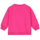 Girls Pink Logo Sweatshirt, 1, hi-res