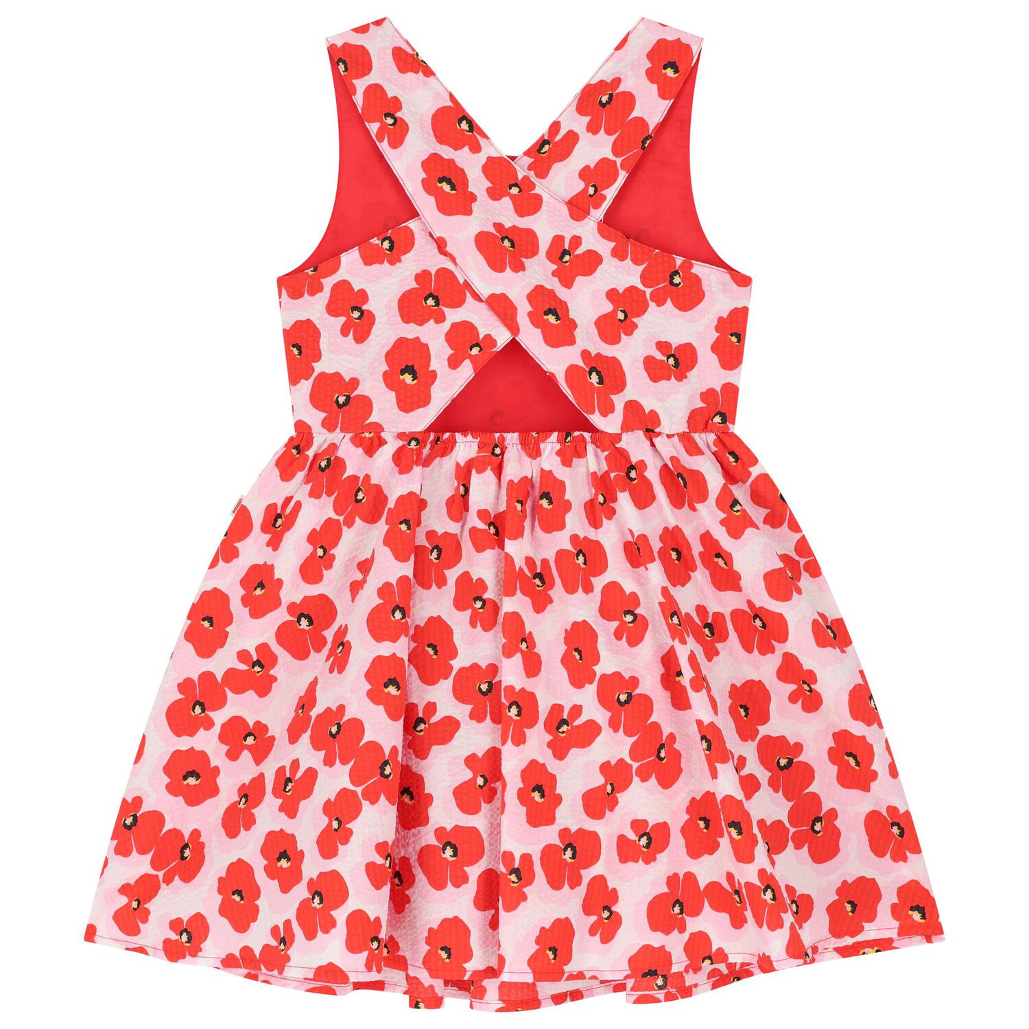 Girls Red & Pink Dress Sleeveless Dress, 1, hi-res image number null