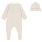 Beige & White Babygrow Set, 2, hi-res