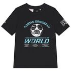 Black Football Logo T-Shirt, 1, hi-res