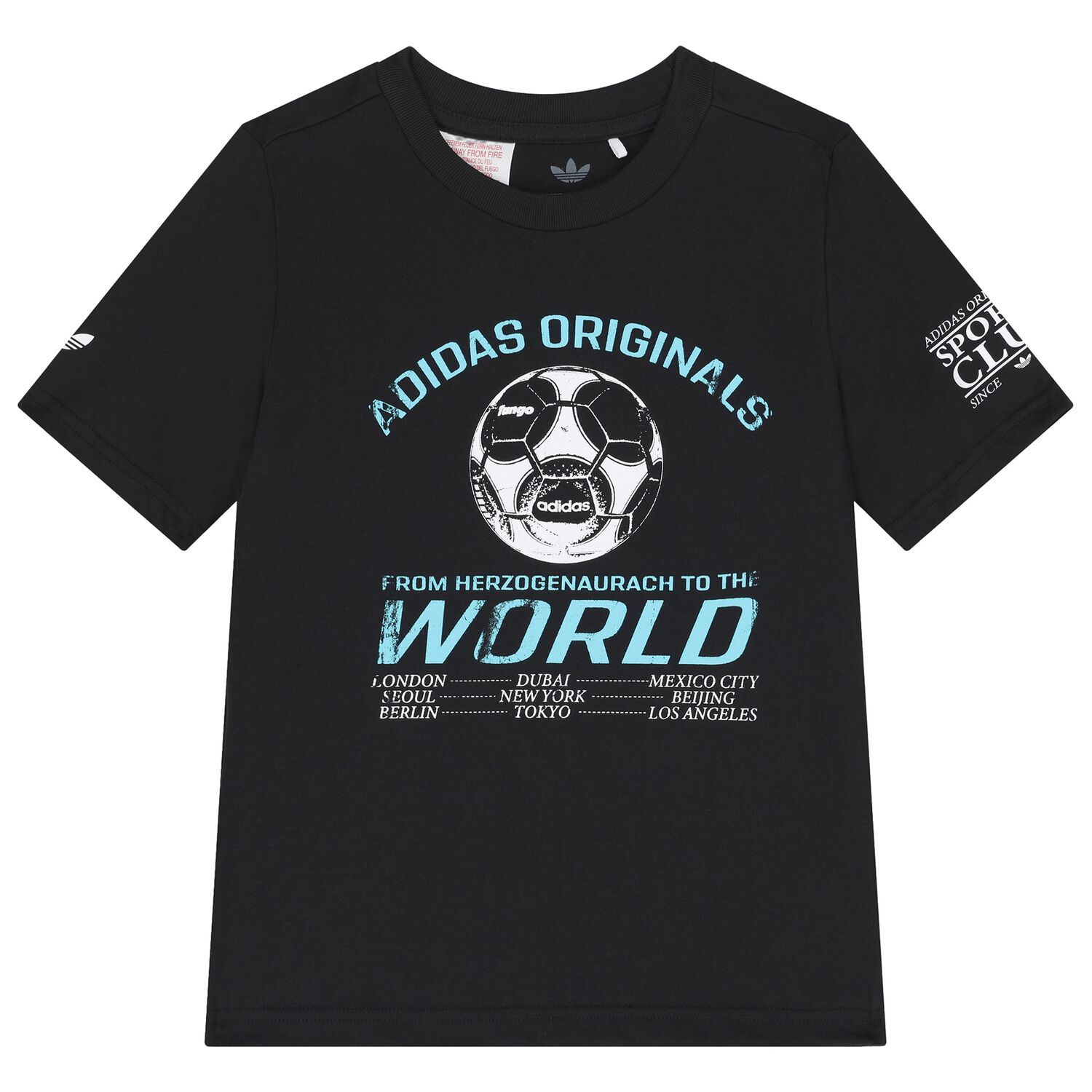 Black Football Logo T-Shirt, 1, hi-res