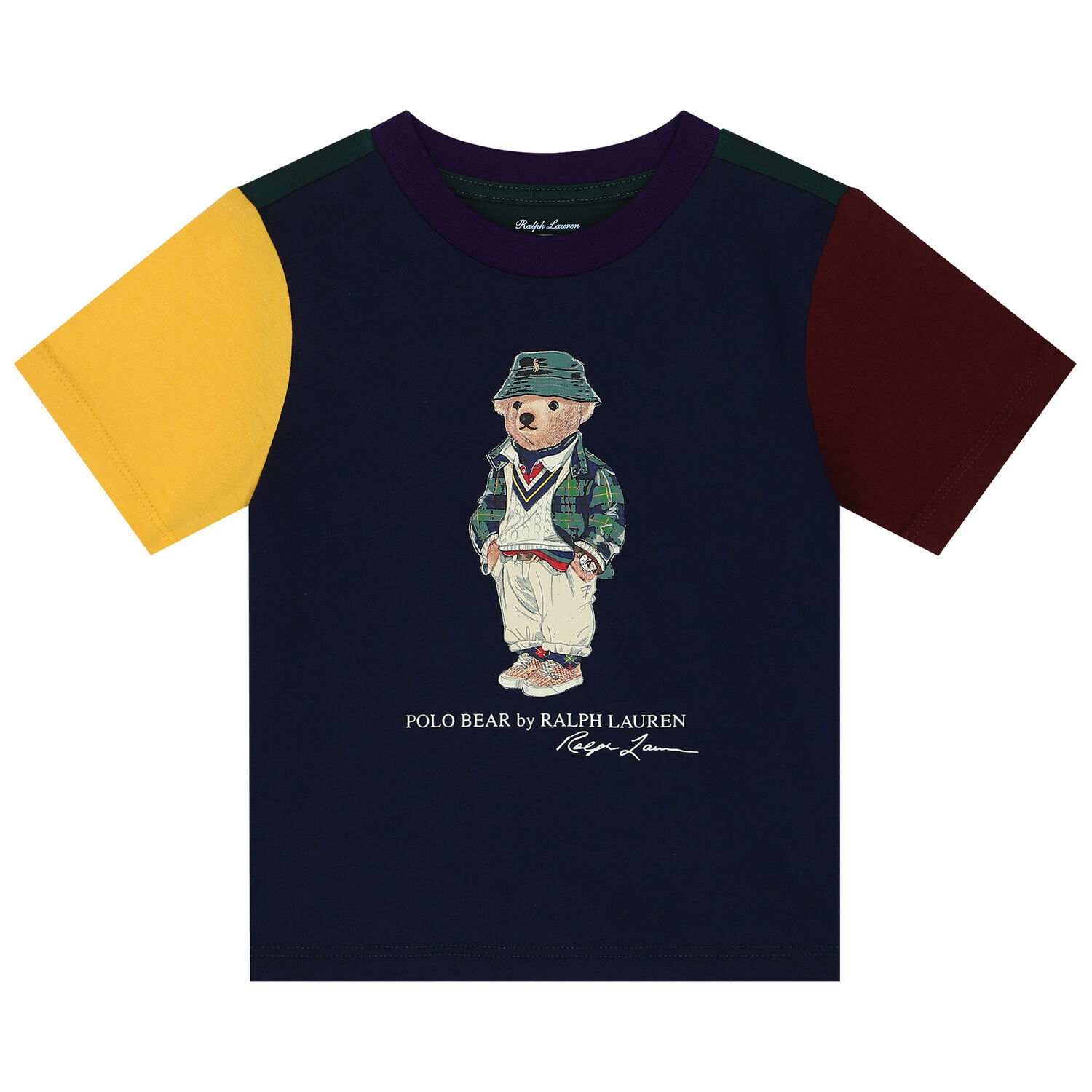 Baby Boys Navy Blue Polo Bear T-Shirt, 1, hi-res