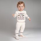 Baby Girls Ivory Festive Tracksuit, 1, hi-res