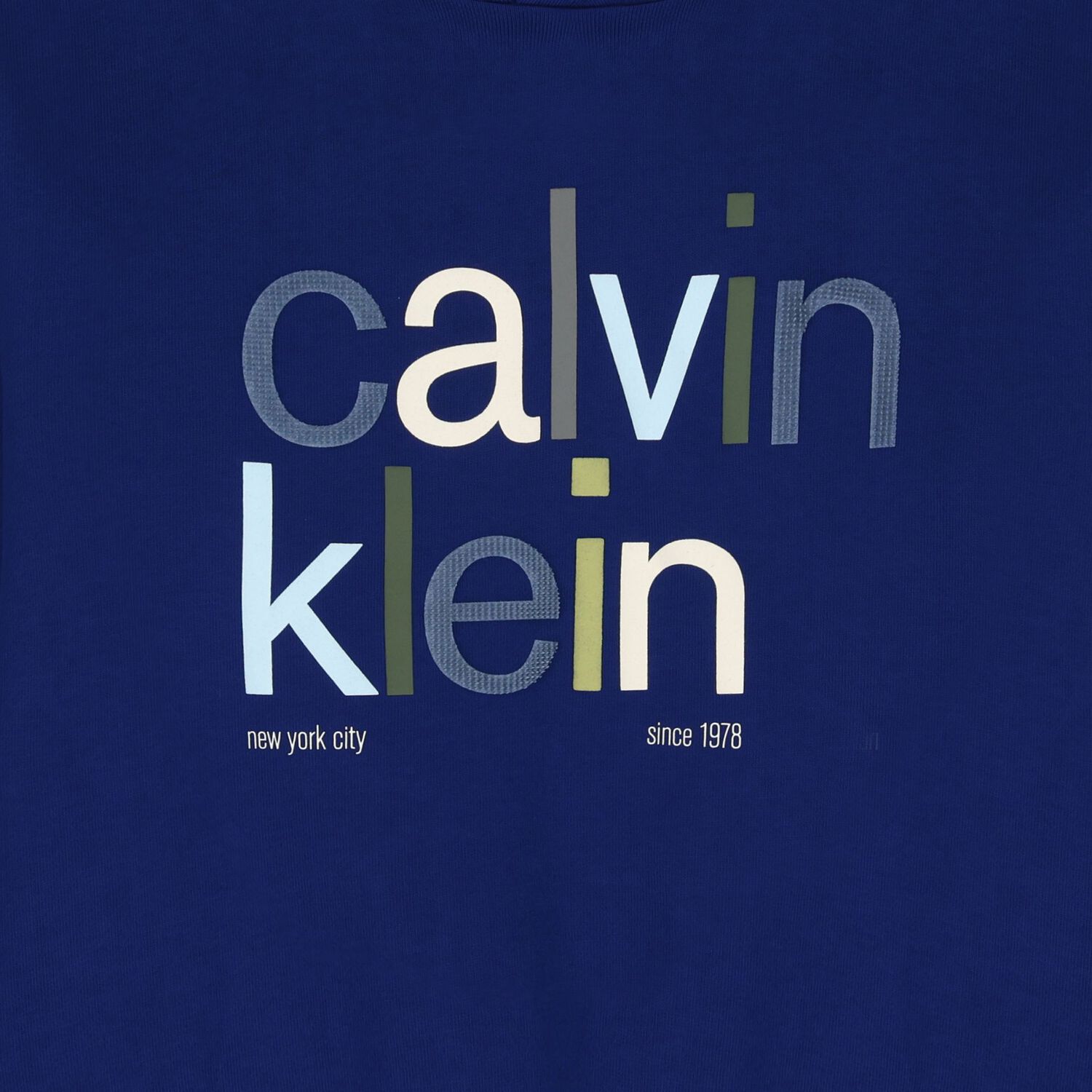 Boys Blue Logo Hooded Top, 1, hi-res