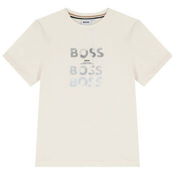 Boys Ivory Logo T-Shirt