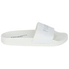 Girls White Logo Sliders, 1, hi-res