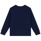 Boys Navy Polo Bear Sweatshirt, 1, hi-res