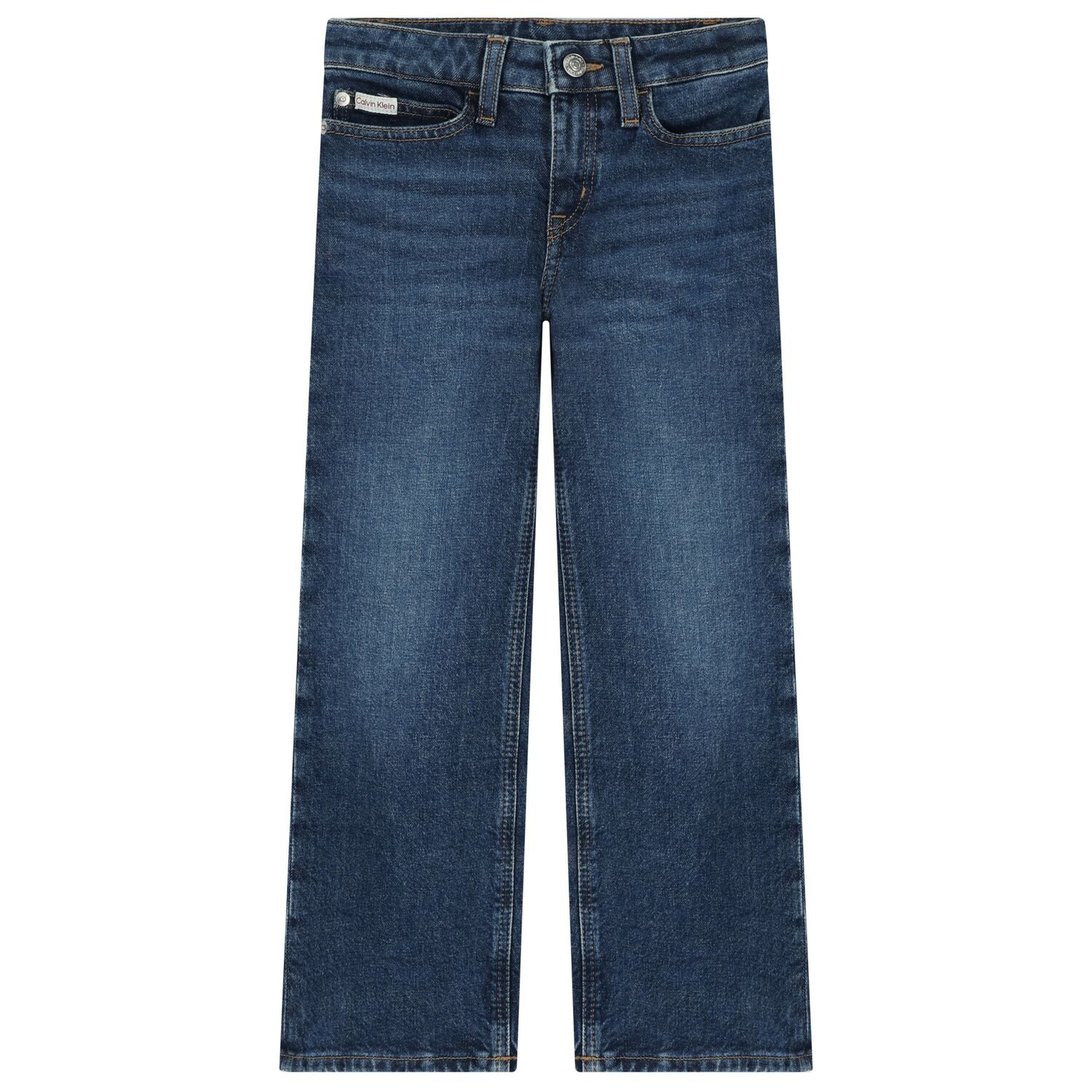 Girls Blue Denim Jeans, 1, hi-res