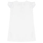 Younger Girls White Choupette Logo Dress, 1, hi-res