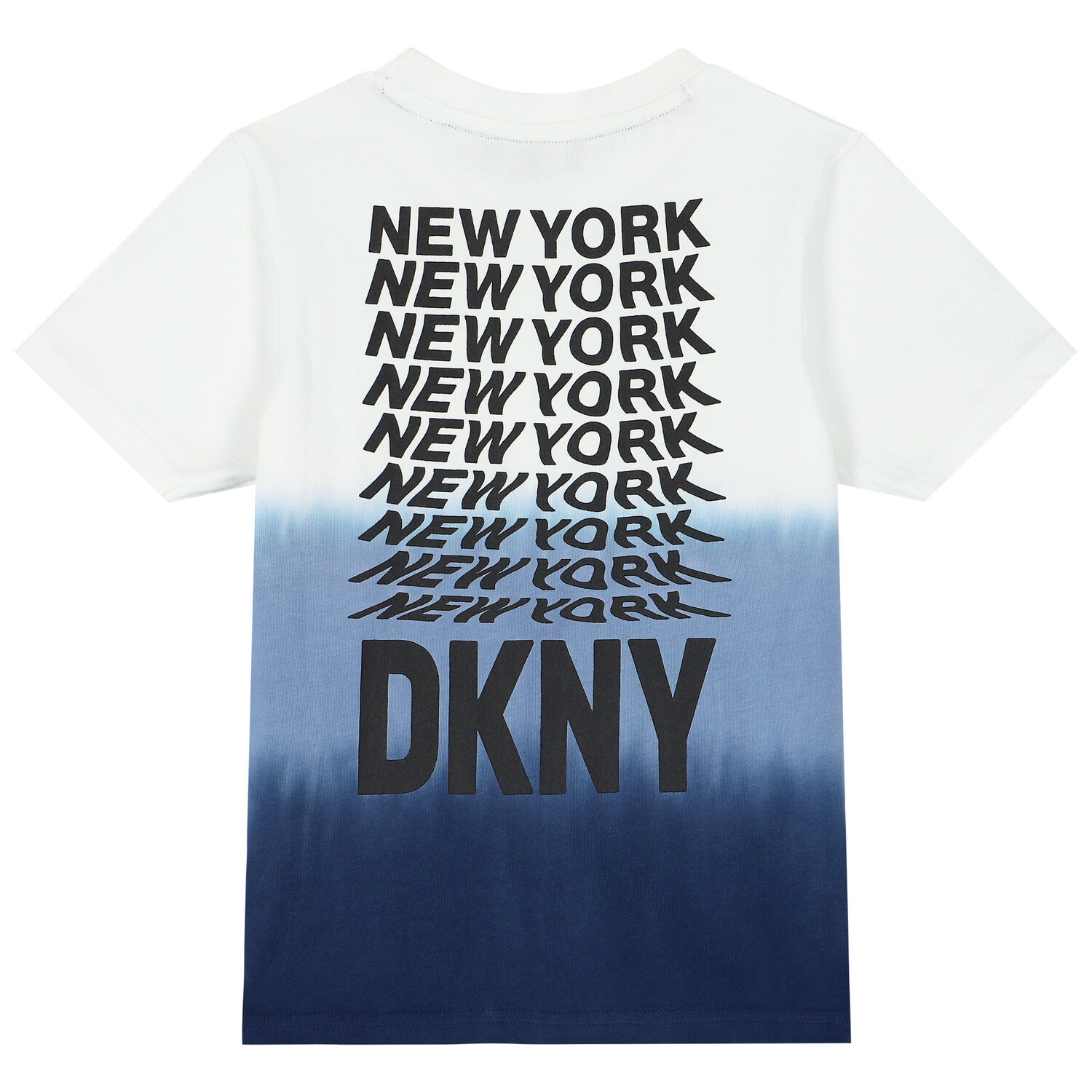 Boys White & Blue Dip-Dye T-Shirt, 1, hi-res