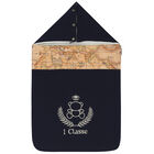 Navy Blue & Beige Geo Map Baby Nest, 2, hi-res