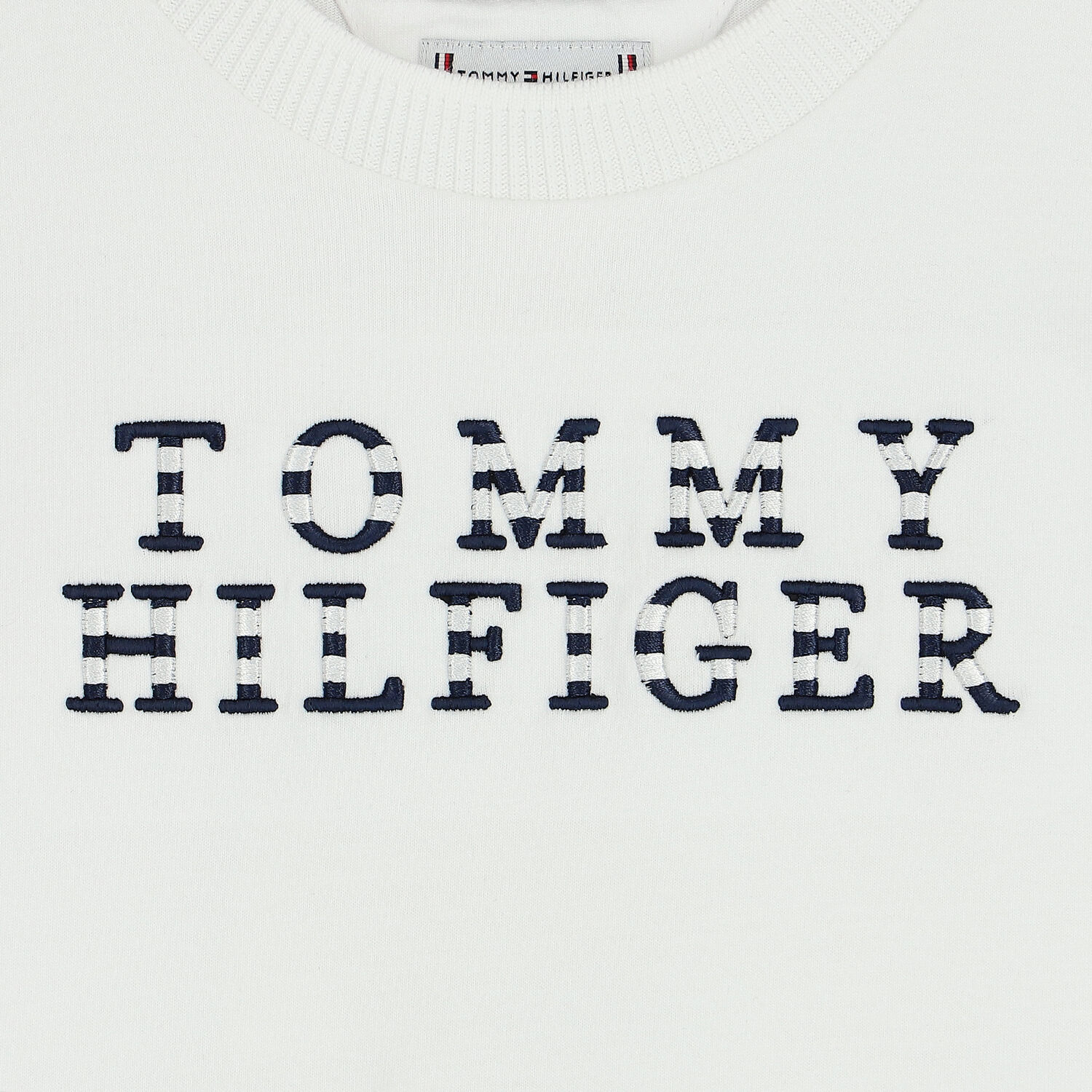 Girls White Logo Dress, 1, hi-res