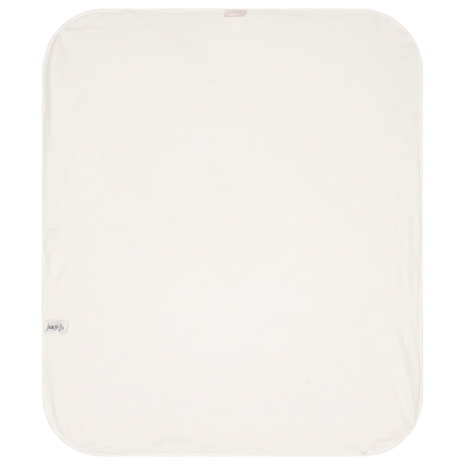 Baby Girls Ivory & Gold Logo Blanket, 1, hi-res