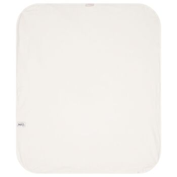 Baby Girls Ivory & Gold Logo Blanket