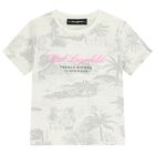 Girls Ivory Logo T-Shirt, 1, hi-res