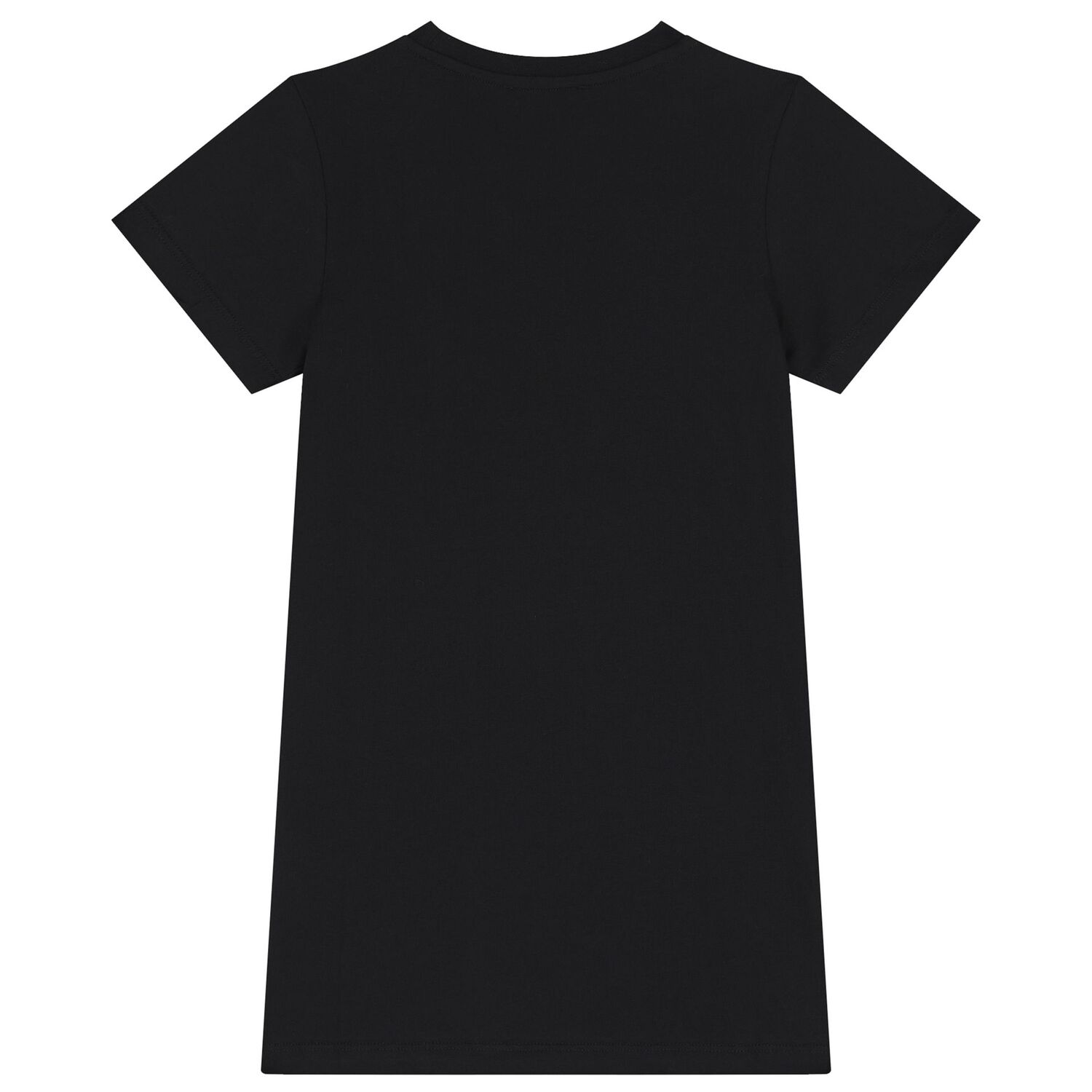 Girls Black Logo Dress, 1, hi-res