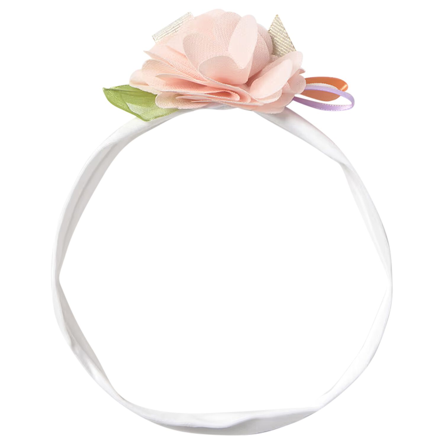 Baby Girls White Flower Headband, 1, hi-res