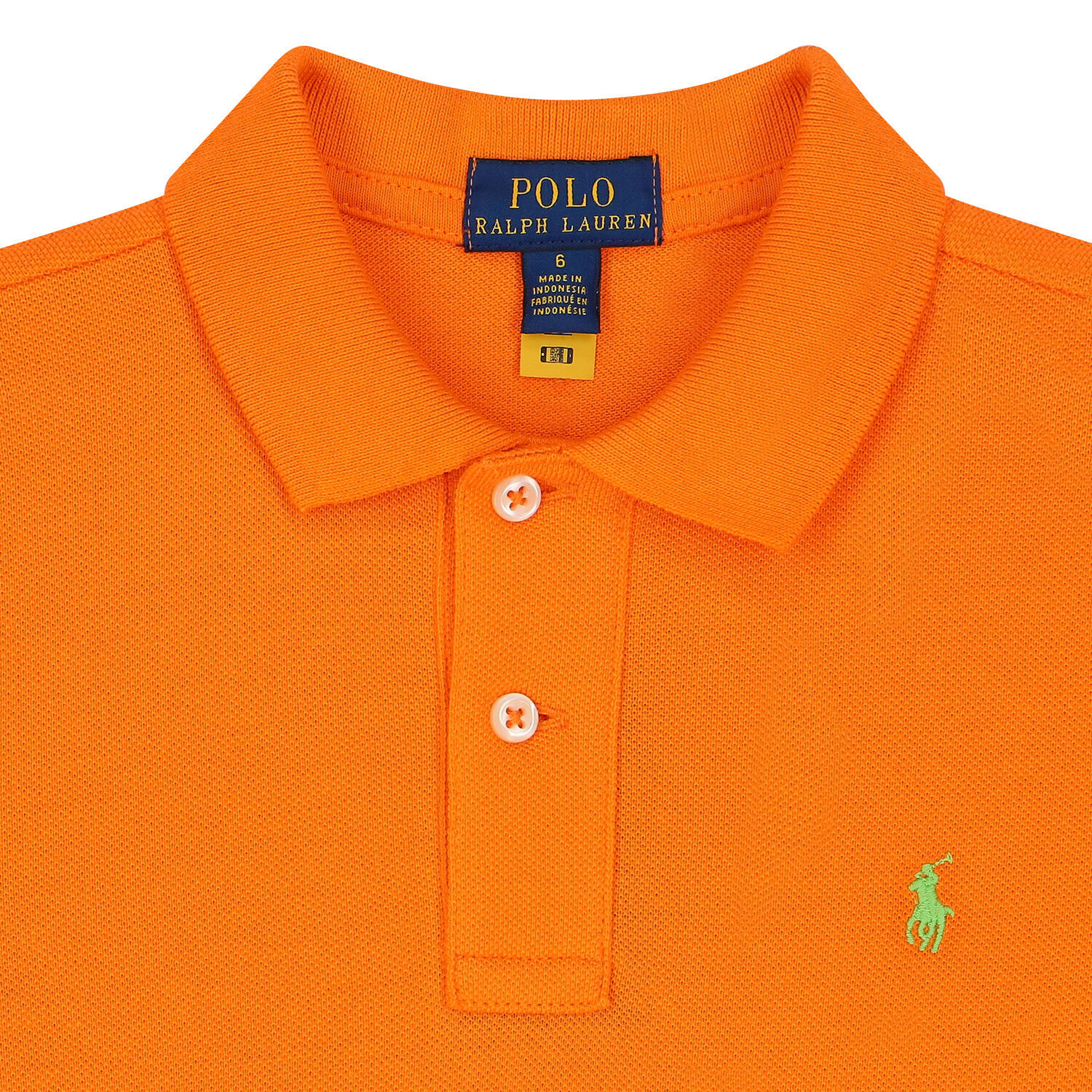 Boys Orange Logo Polo Shirt, 1, hi-res