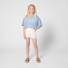 Girls Mini Me Blue Logo T-Shirt, 1, hi-res