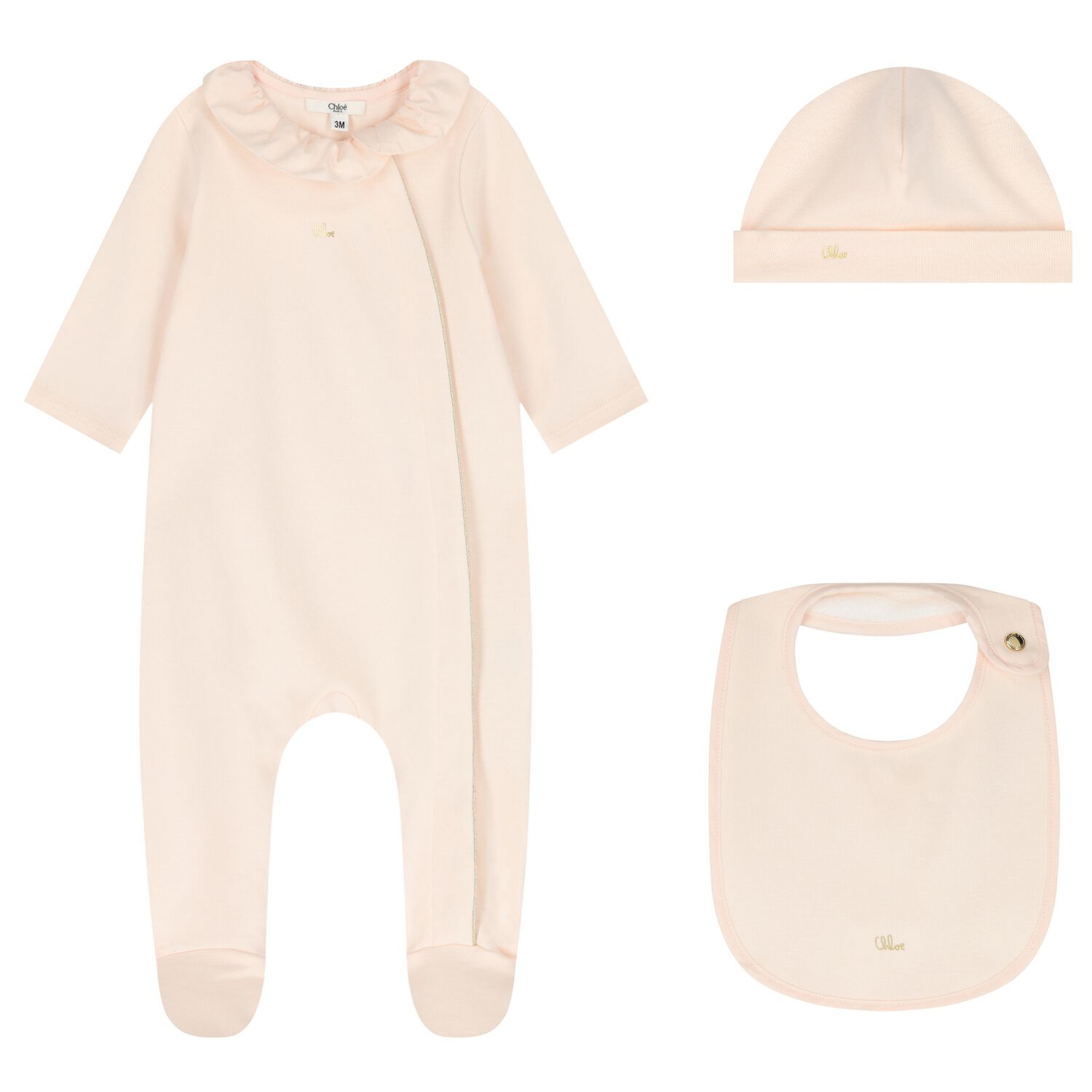 Baby Girls Pink Babygrow Gift Set, 2, hi-res