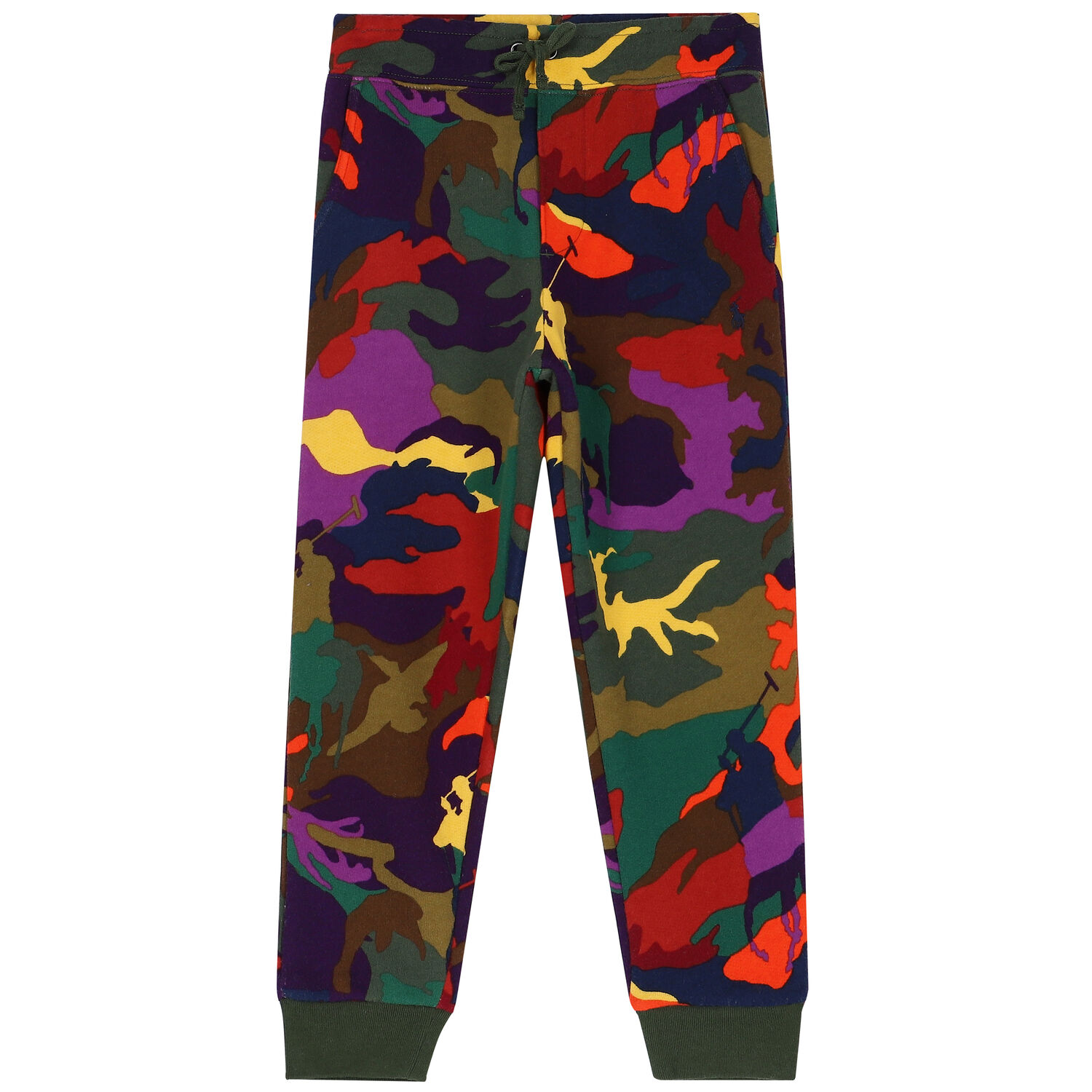 Boys Multi-Colored Camouflaged Logo Joggers, 1, hi-res image number null