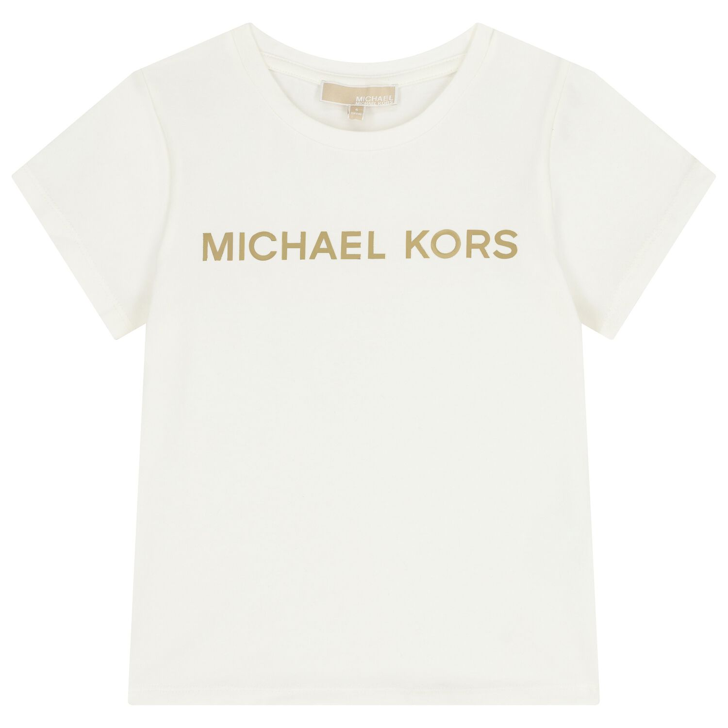 Girls White Logo T-Shirt, 1, hi-res