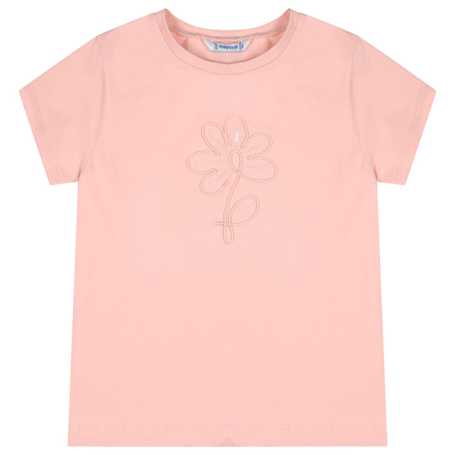 Girls Pink Flower T-Shirt, 4, hi-res