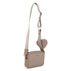 Girls Beige Logo Shoulder Bag, 1, hi-res