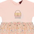 Younger Girls Pink Logo Dress, 2, hi-res