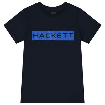 Boys Navy Blue Logo T-Shirt