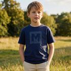 Boys Navy Blue Logo T-Shirt, 4, hi-res