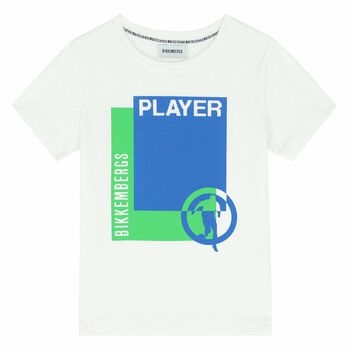 Boys White Logo T-Shirt