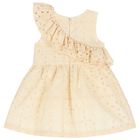 Baby Girls Ivory Broderie Anglaise Ruffle Dress Set, 1, hi-res