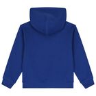 Boys Blue Logo Hooded Top, 1, hi-res