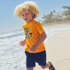 Boys Ivory, Yellow & Navy Shorts Set, 2, hi-res