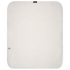 White & Beige Teddy Bear Logo Baby Blanket , 1, hi-res