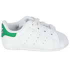 Baby Boys White Stan Smith Crib Pre Walker Shoes, 1, hi-res