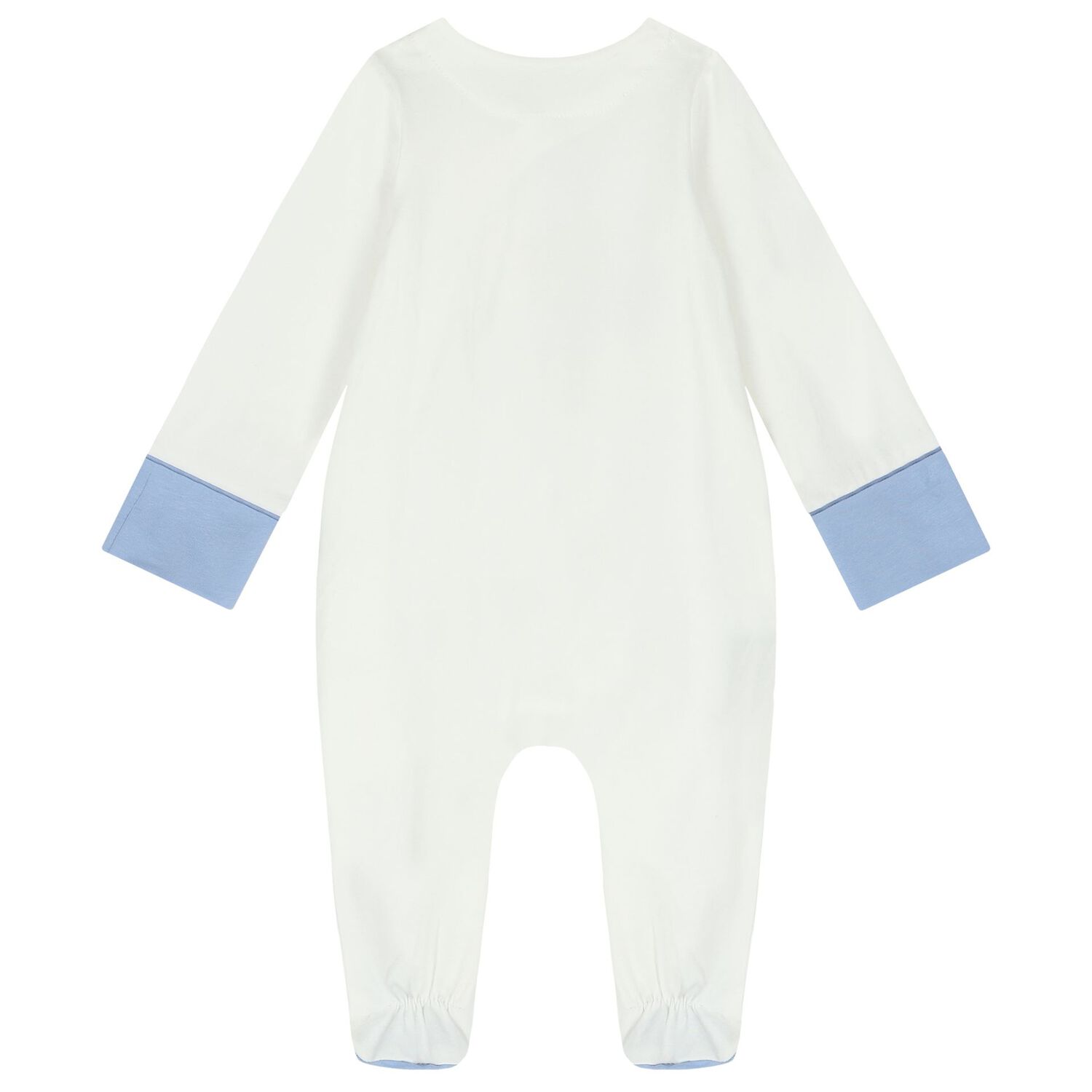 Baby Boys White & Blue Teddy Bear Babygrow Gift Set, 2, hi-res image number null