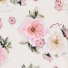 Younger Girls Ivory Floral Dress, 1, hi-res
