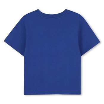 Girls Blue Daisy Logo T-Shirt
