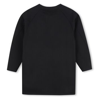 Girls Black Logo Dress