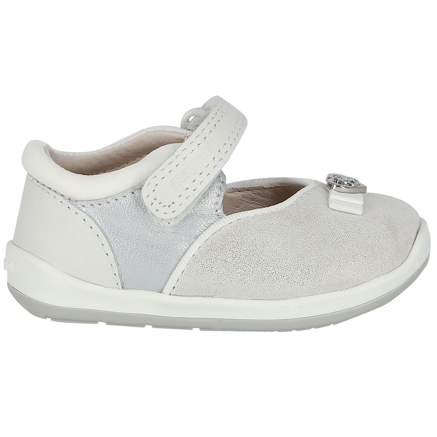 First Steps Baby Girls Metallic Shoes, 1, hi-res