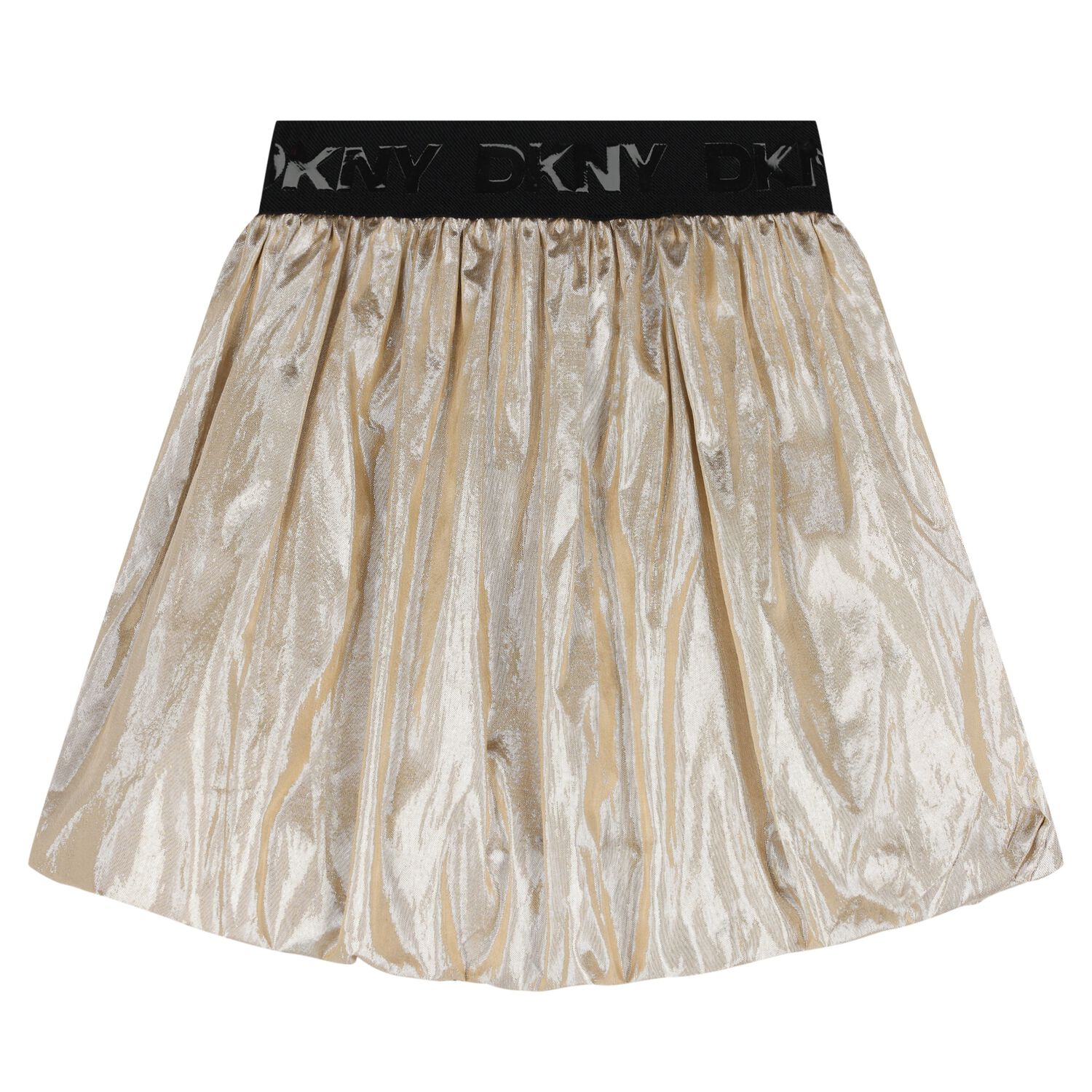 Girls Gold Bubble Skirt, 1, hi-res