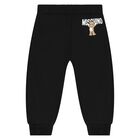 Younger Black Teddy Bear Logo Tracksuit, 4, hi-res